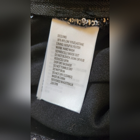 Bardot Silvery Blue Sequin Slim Fit Pant - Size 6 - Picture 2 of 9